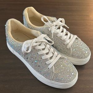 Betsy Johnson | Sidny Sneaker | Silver | Size 9.5